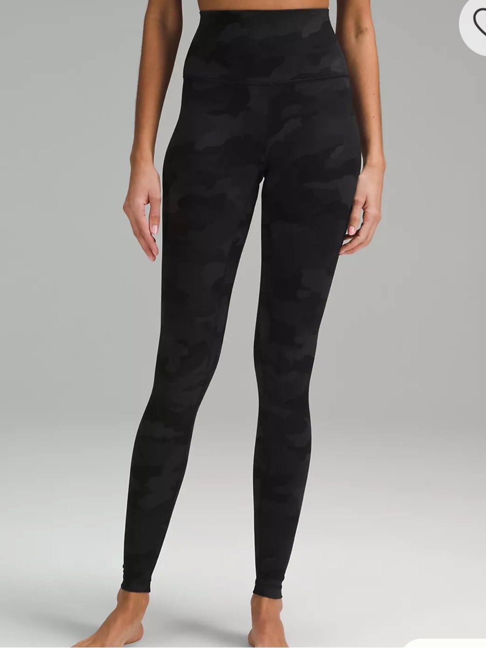 Lululemon Wunder Train Leggings Black Camo